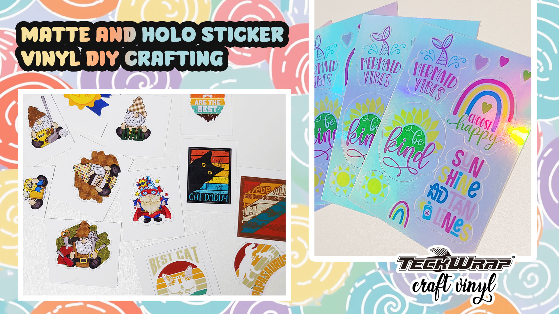 How to Use TeckWrap Holographic Printable Sticker Vinyl to Create