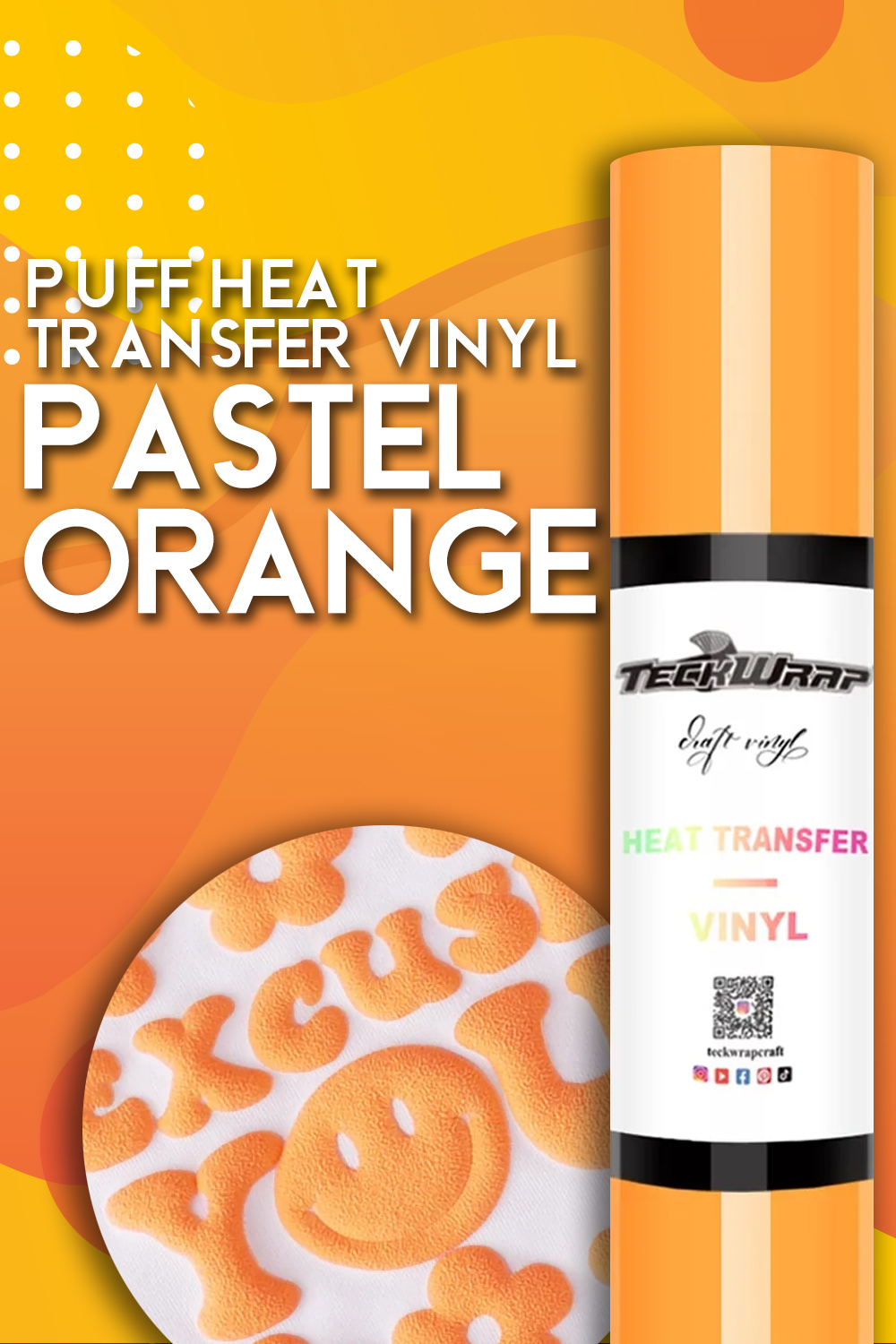 Pastel Puff Heat Transfer Vinyl Craft Tutorial - TeckWrap
