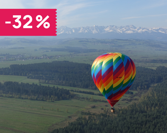 Lot balonem o wschodzie słońca